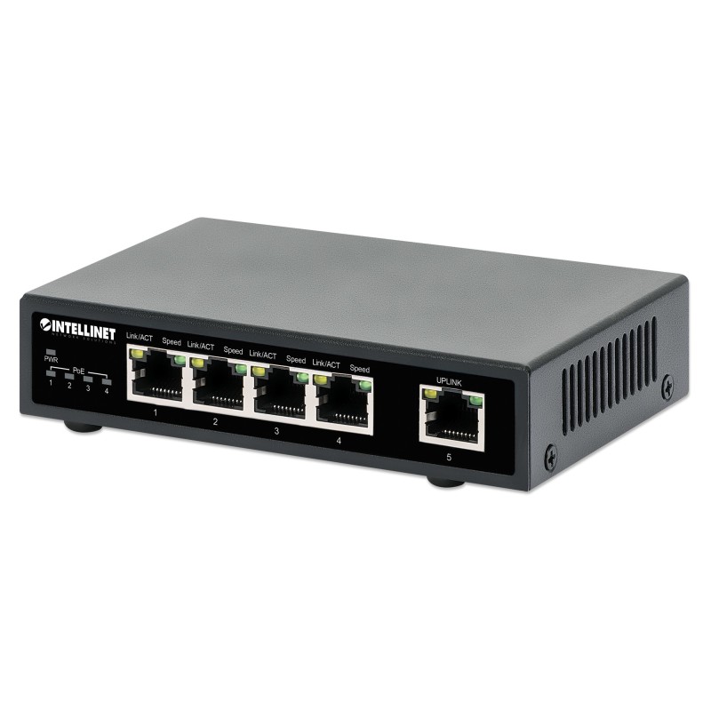 Intellinet 561839 switch di rete Gigabit Ethernet (10 100 1000) Supporto Power over Ethernet (PoE) Nero