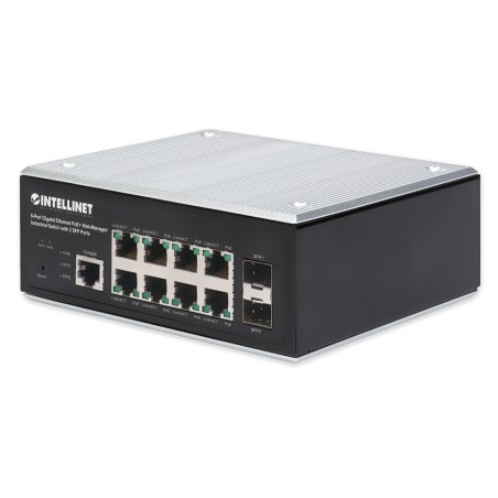 Intellinet 508278 switch di rete Gestito L2+ L3 Gigabit Ethernet (10 100 1000) Supporto Power over Ethernet (PoE) Nero