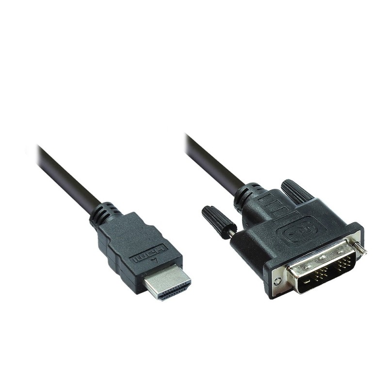 Alcasa 4510-DD2 cavo e adattatore video 2 m HDMI tipo A (Standard) DVI-D Nero Alcasa 4510-DD2 cavo e adattatore video 2 m HDMI tipo A (Standard) DVI-D Nero