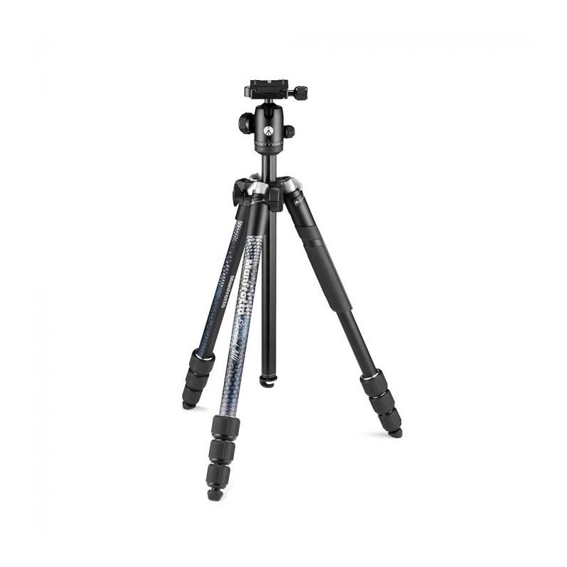 Manfrotto Element MII Aluminium treppiede Fotocamere digitali film 3 gamba gambe Nero Manfrotto Element MII Aluminium treppiede Fotocamere digitali film 3 gamba gambe Nero