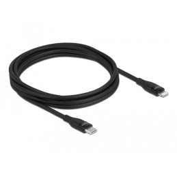 DeLOCK Cavo dati e cavo di ricarica USB Type-C per Lightning per iPhone, iPad e iPod da nero 2 m MFi