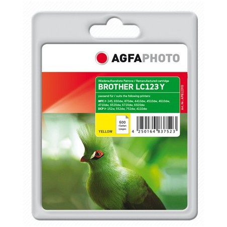 AgfaPhoto APB123YD cartuccia d'inchiostro 1 pz Giallo