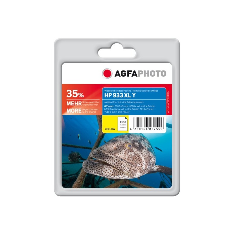 AgfaPhoto APHP933YXL cartuccia d'inchiostro 1 pz Giallo