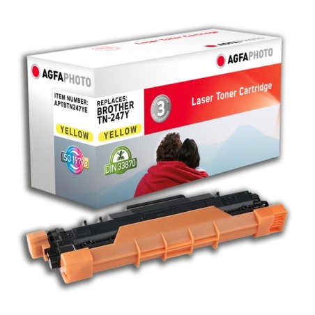 AgfaPhoto APTBTN247YE cartuccia toner 1 pz Compatibile Giallo