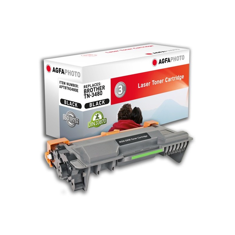 AgfaPhoto APTBTN3480E cartuccia toner 1 pz Compatibile Nero AgfaPhoto APTBTN3480E cartuccia toner 1 pz Compatibile Nero