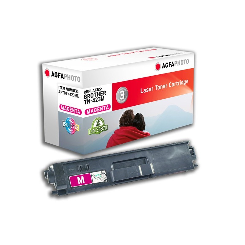 AgfaPhoto APTBTN423ME cartuccia toner 1 pz Compatibile Magenta