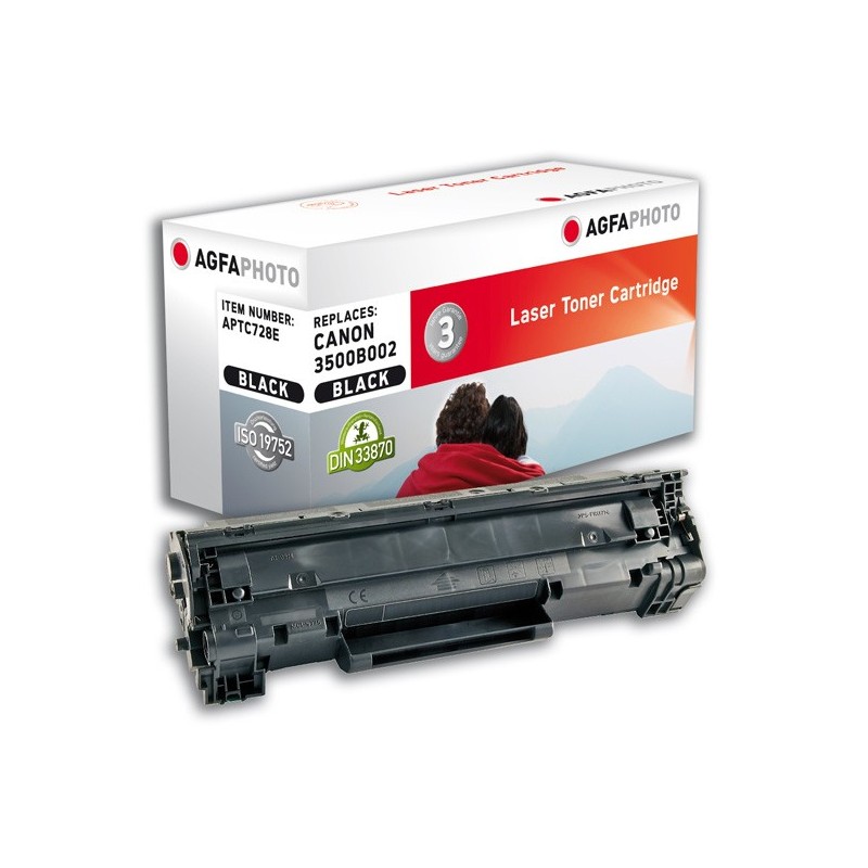 AgfaPhoto APTC728E cartuccia toner 1 pz Nero