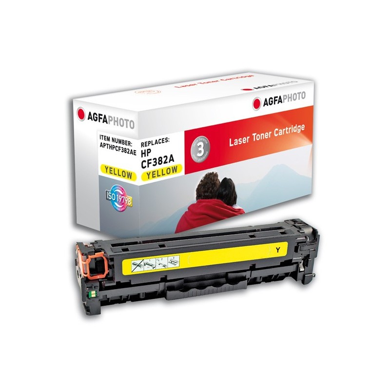 AgfaPhoto APTHPCF382AE cartuccia toner 1 pz Giallo