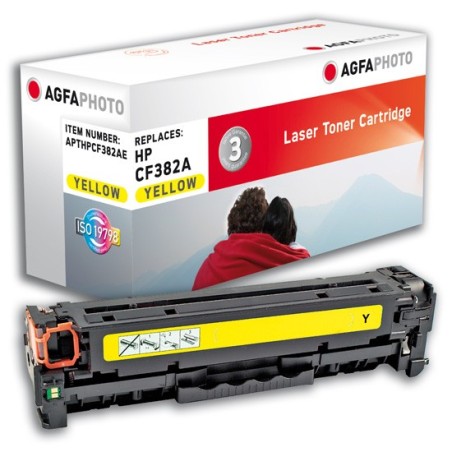 AgfaPhoto APTHPCF382AE cartuccia toner 1 pz Giallo