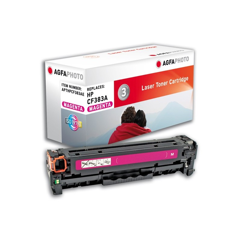 AgfaPhoto APTHPCF383AE cartuccia toner 1 pz Magenta