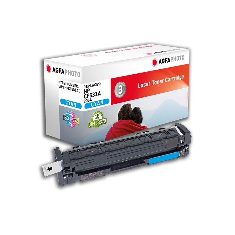 AgfaPhoto APTHPCF531AE cartuccia toner 1 pz Compatibile Ciano