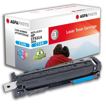 AgfaPhoto APTHPCF531AE cartuccia toner 1 pz Compatibile Ciano