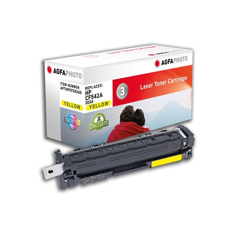 AgfaPhoto APTHPCF542AE cartuccia toner 1 pz Compatibile Giallo