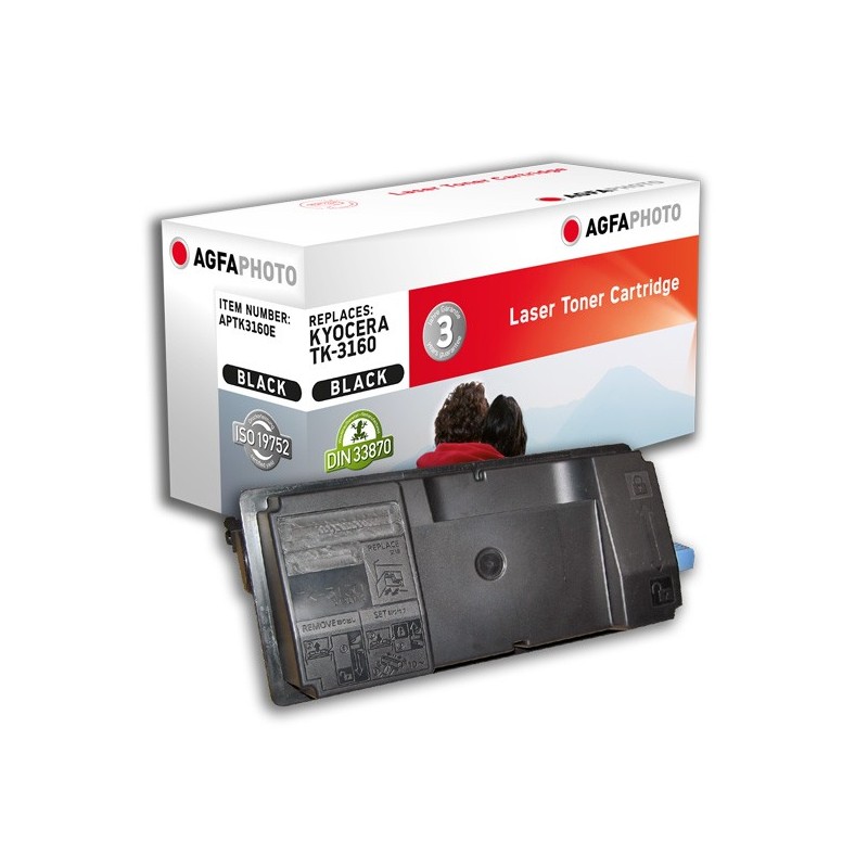 AgfaPhoto APTK3160E cartuccia toner 1 pz Compatibile Nero