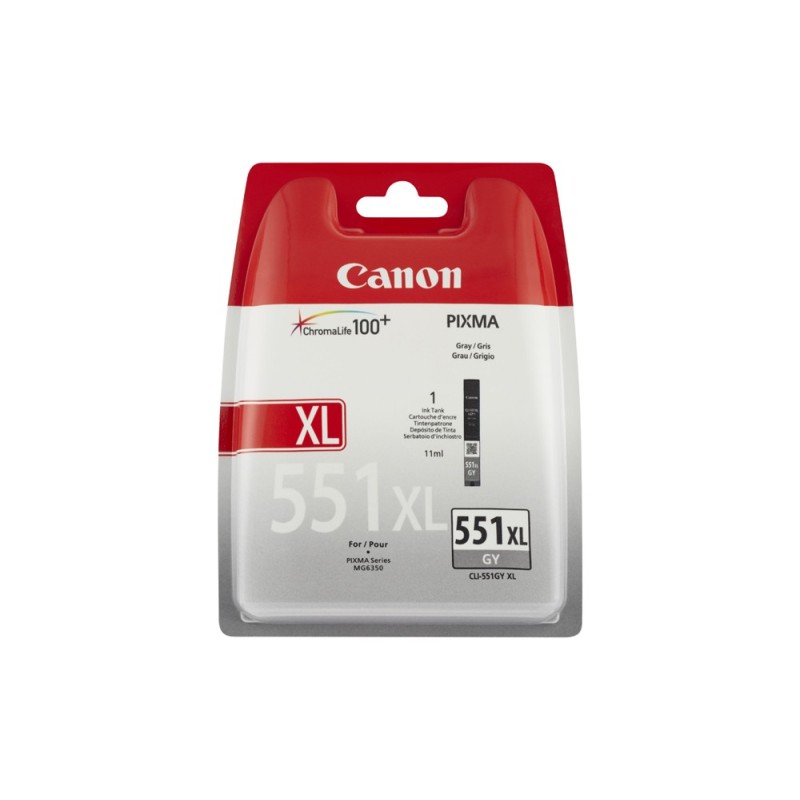 Canon CLI-551XL GY w sec cartuccia d'inchiostro 1 pz Originale Resa elevata (XL) Grigio