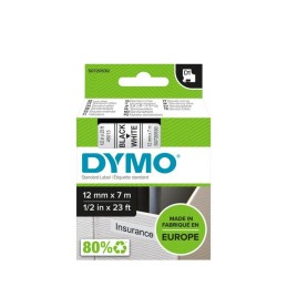 DYMO D1 - Standard Etichette - Nero su bianco - 12mm x 7m