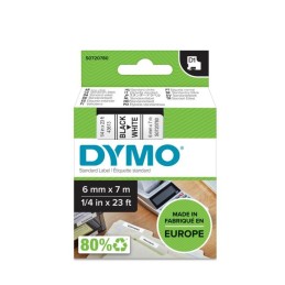 DYMO D1 - Standard Etichette - Nero su bianco - 6mm x 7m