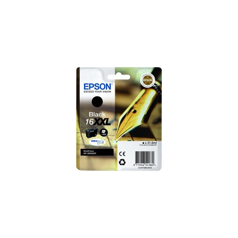 Epson C13T16814010 cartuccia d'inchiostro 1 pz Originale Resa elevata (XL) Nero