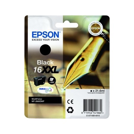 Epson C13T16814010 cartuccia d'inchiostro 1 pz Originale Resa elevata (XL) Nero