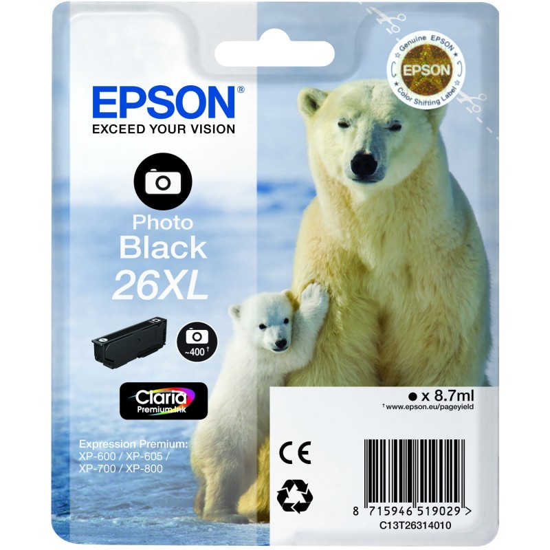 Epson Polar bear Cartuccia Nero-foto XL