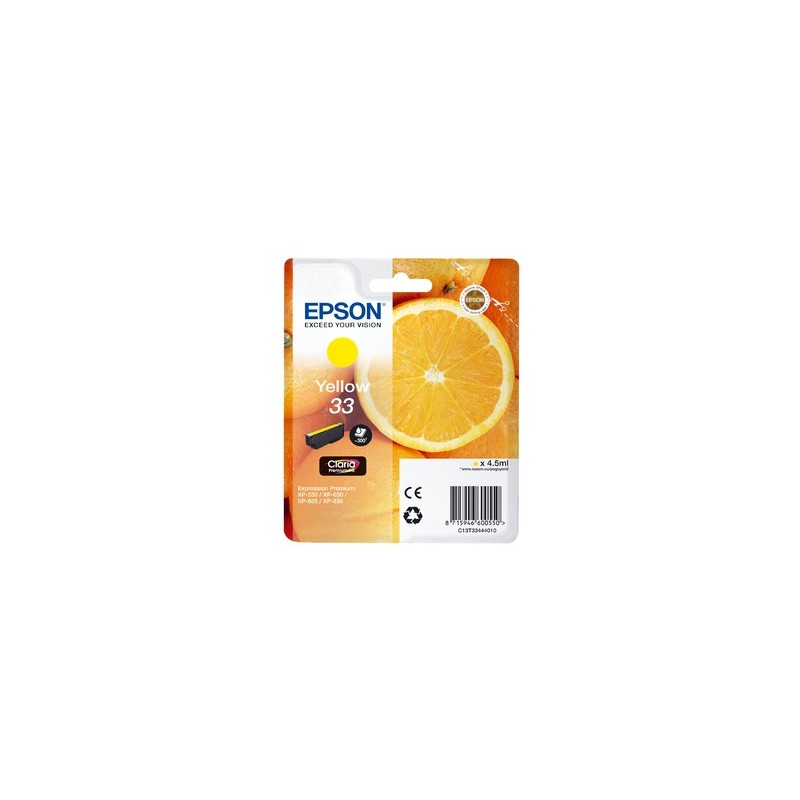 Epson Oranges C13T33444010 cartuccia d'inchiostro 1 pz Originale Giallo