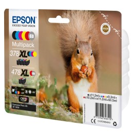 Epson Squirrel Multipack 6-colours 378XL   478XL Claria Photo HD Ink