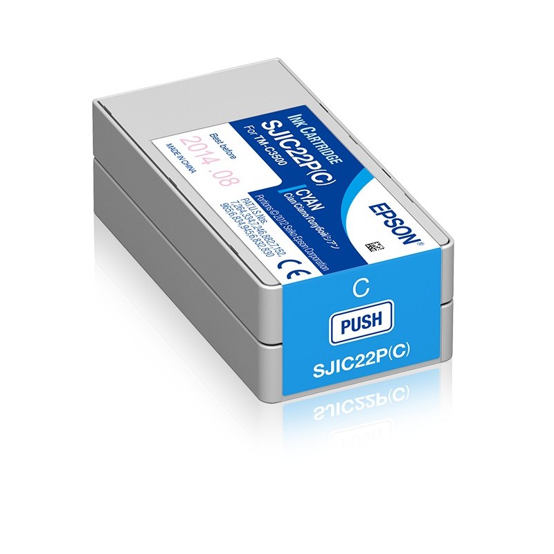 Epson SJIC22P(C)  Ink cartridge for ColorWorks C3500 (Cyan)