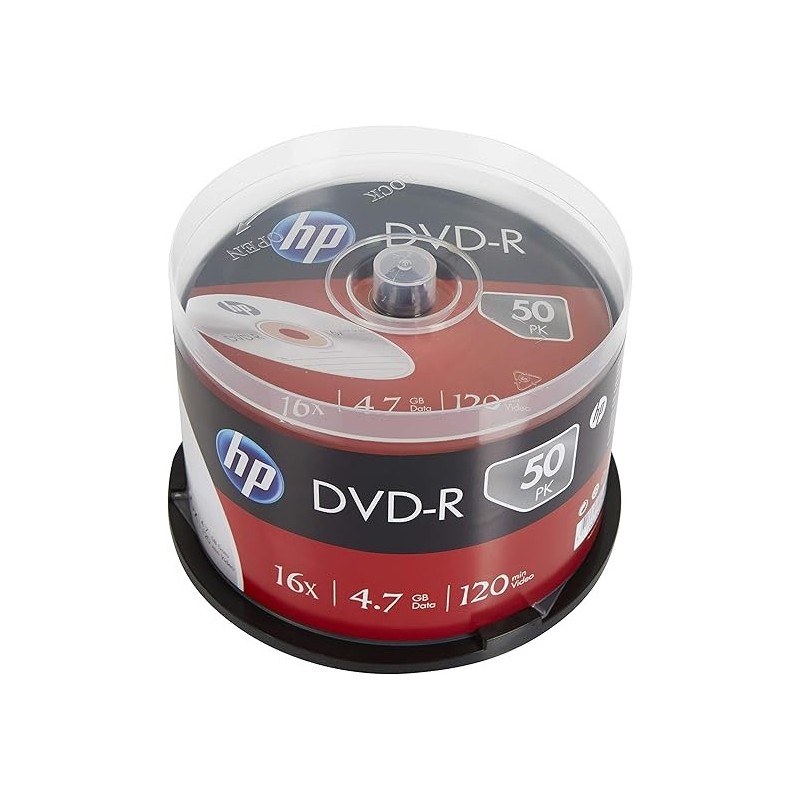 HP DME00025 DVD vergine 4,7 GB DVD+R 50 pz