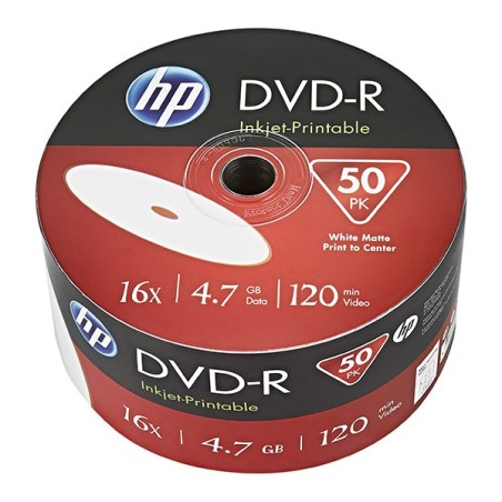 HP DME00070WIP DVD vergine 4,7 GB DVD+R 50 pz