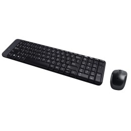 Logitech Wireless Combo MK220 tastiera Mouse incluso Ufficio RF Wireless QWERTY US International Nero