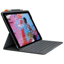 Logitech Slim Folio QWERTZ Tedesco Bluetooth Grafite