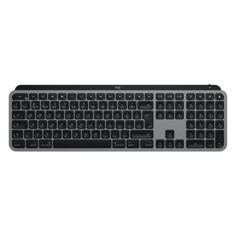 Logitech MX Keys f  Mac tastiera Ufficio RF senza fili + Bluetooth QWERTZ Tedesco Grigio