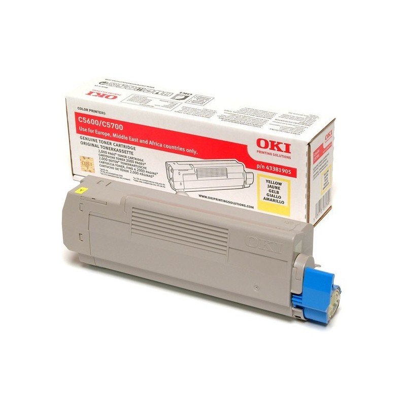 OKI 43381905 cartuccia toner 1 pz Originale Giallo