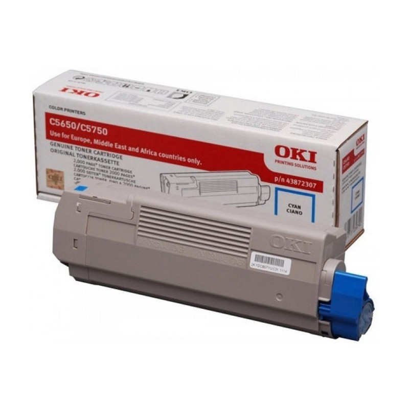 OKI 43872307 cartuccia toner 1 pz Originale Ciano