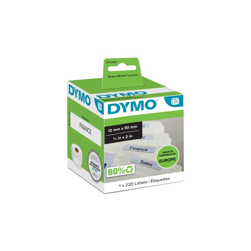 DYMO LW - Etichette per cartelle sospese - 12 x 50 mm - S0722460