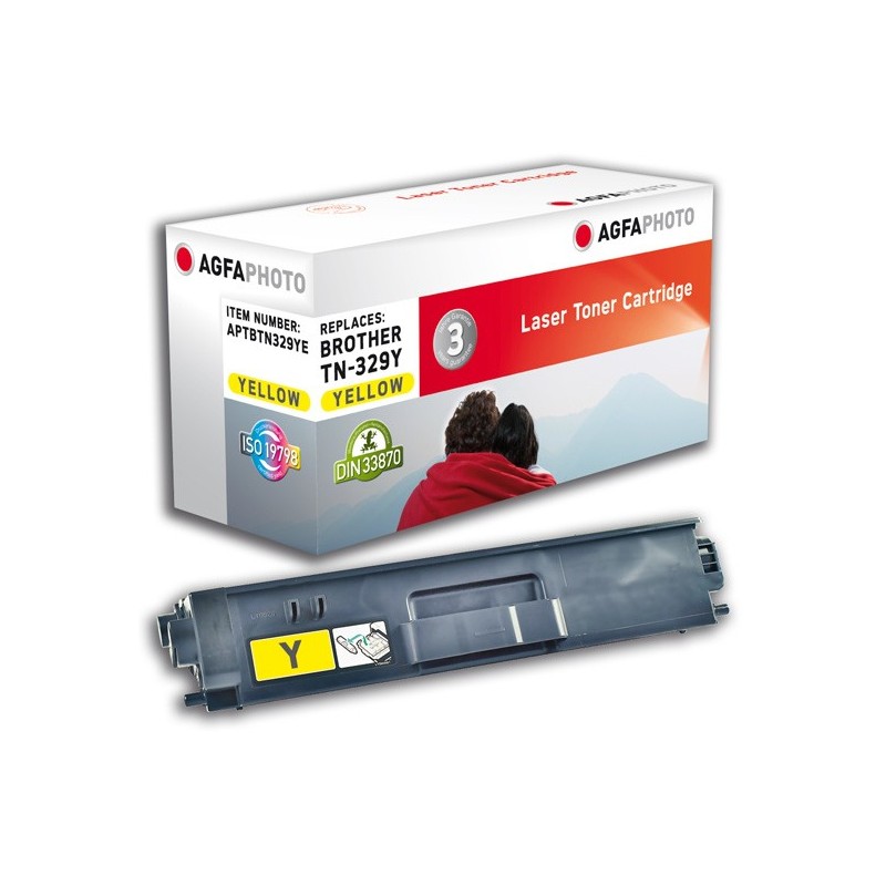 AgfaPhoto APTBTN329YE cartuccia toner 1 pz Giallo