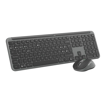 Logitech MK950 Signature Slim tastiera Mouse incluso Ufficio RF senza fili + Bluetooth QWERTY Spagnolo Grafite