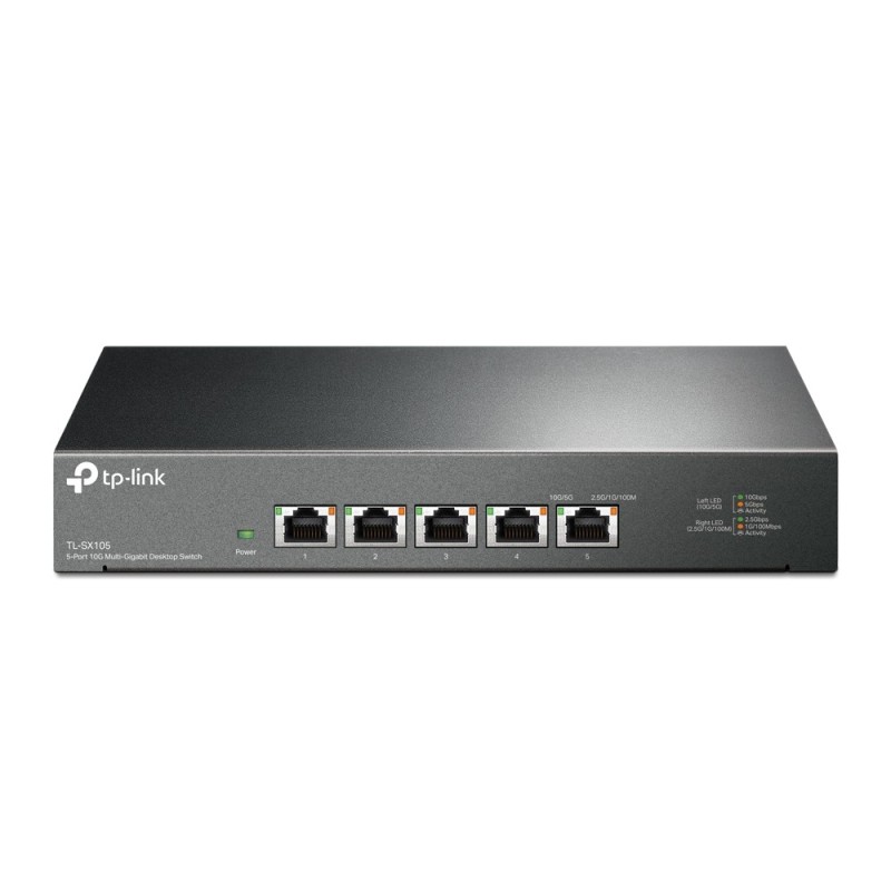 TP-Link TL-SX105 switch di rete Non gestito 10G Ethernet (100 1000 10000) Nero TP-Link TL-SX105 switch di rete Non gestito 10G Ethernet (100 1000 10000) Nero