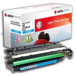 AgfaPhoto APTHPCF451AE cartuccia toner 1 pz Compatibile Ciano