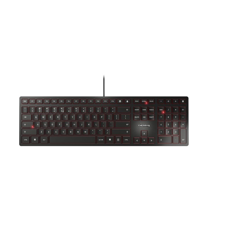 CHERRY KC 6000 Slim tastiera Universale USB Inglese US Nero CHERRY KC 6000 Slim tastiera Universale USB Inglese US Nero