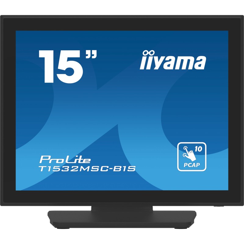 iiyama ProLite T1532MSC-B1S Monitor PC 38,1 cm (15") 1024 x 768 Pixel XGA LCD Touch screen Nero