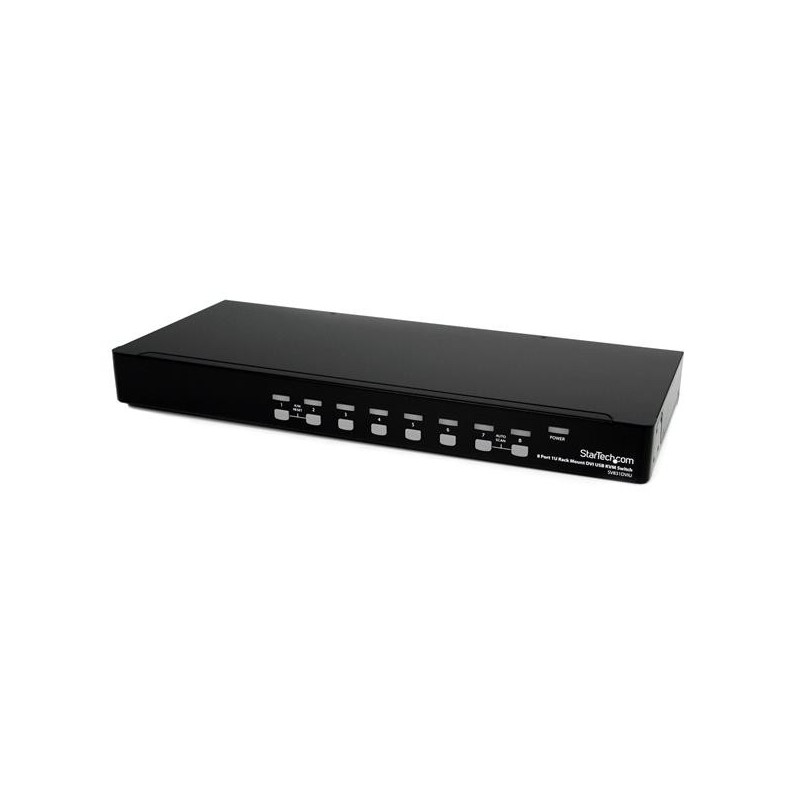 StarTech.com Switch KVM DVI USB a 8 porte montabile a rack 1U