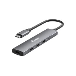 Equip 128963 hub di interfaccia USB 3.2 Gen 1 (3.1 Gen 1) Type-C 5000 Mbit s Nero, Argento