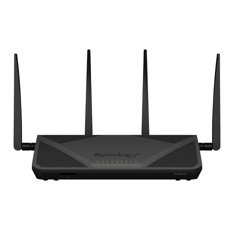 Synology RT2600AC router wireless Gigabit Ethernet Dual-band (2.4 GHz 5 GHz) Nero