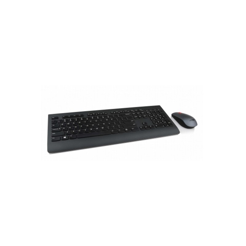 Lenovo 4X30H56824 tastiera Mouse incluso Universale RF Wireless QWERTY Finlandese, Svedese Nero