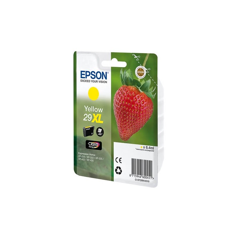 Epson Strawberry 29XL Y cartuccia d'inchiostro 1 pz Originale Resa elevata (XL) Giallo