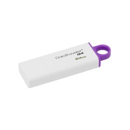 Kingston Technology DataTraveler G4 unità flash USB 64 GB USB tipo A 3.2 Gen 1 (3.1 Gen 1) Viola, Bianco