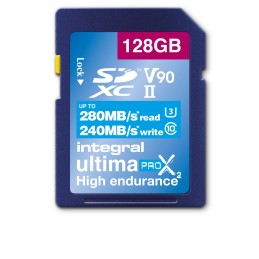 Integral 128GB SDHC XC 280-240MB s UHS-II V90 SD