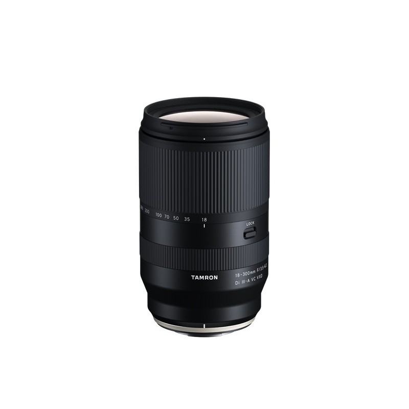 Tamron 18-300mm F 3.5-6.3 Di III-A VC VXD, Sony E-Mount MILC SRL Ultrateleobiettivo zoom Nero