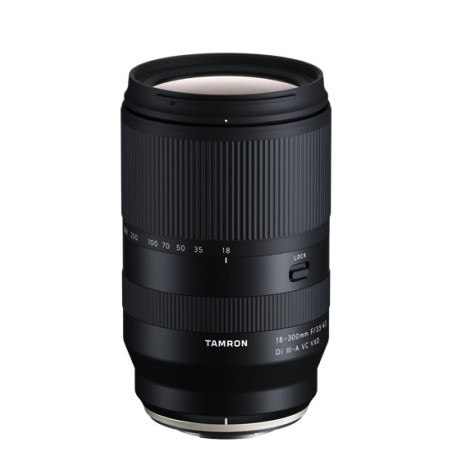 Tamron 18-300mm F 3.5-6.3 Di III-A VC VXD, Sony E-Mount MILC SRL Ultrateleobiettivo zoom Nero